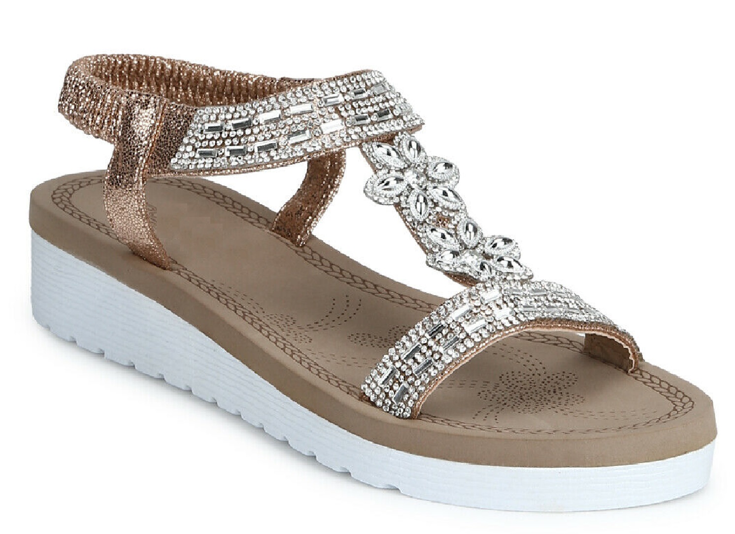ladies comfy flat sandals